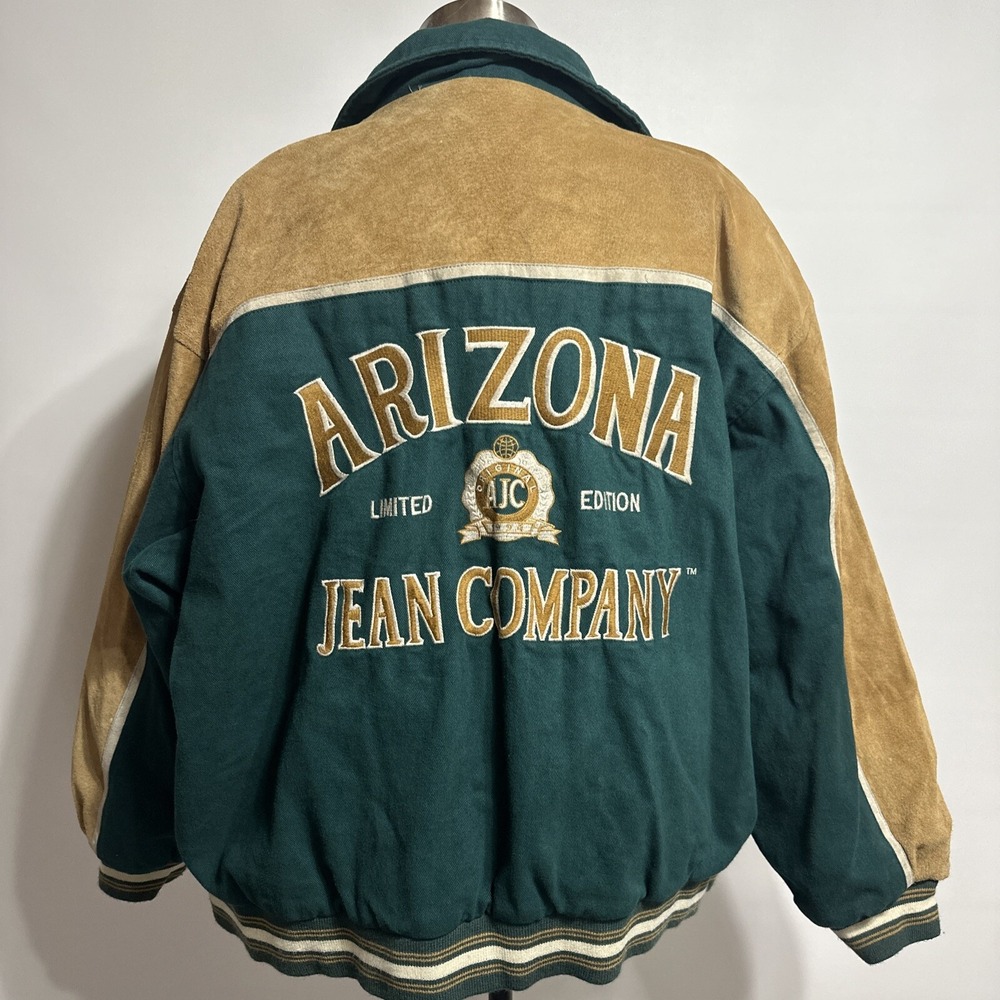 Women's Arizona Jean Co. Limited Edition Jacket  Green W/ Leather W 3xl Men 2xl